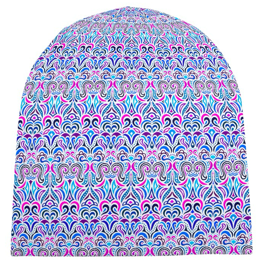 Blue - Purple - Pink Velvet Hat
