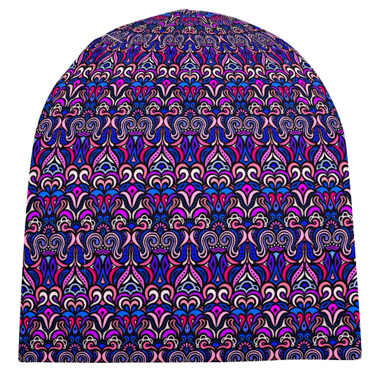 Blue - Purple - Pink Velvet Hat