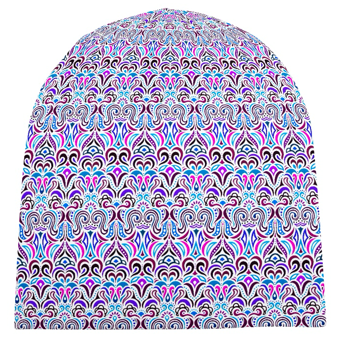 Purple - Pink - Blue Velvet Hat