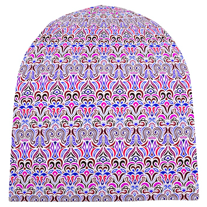 Blue - Purple - Pink Velvet Hat