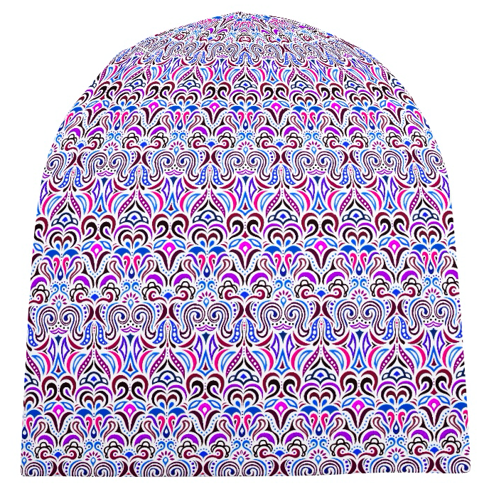 Blue - Purple - Pink Velvet Hat