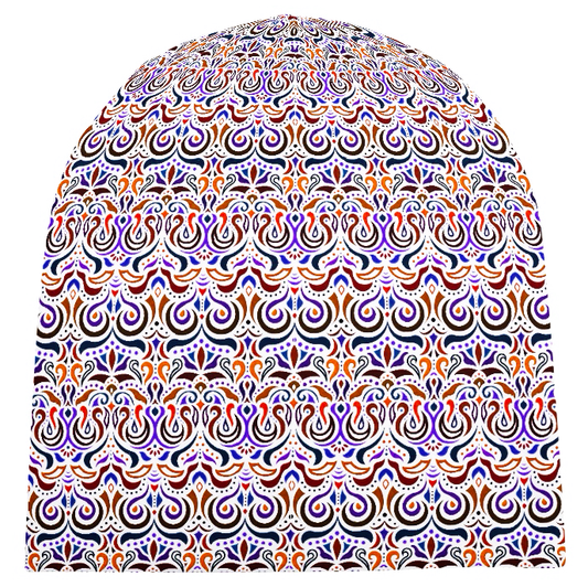 Orange - Blue - Purple Velvet Hat