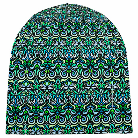 Turquoise - Blue - Green Velvet Hat