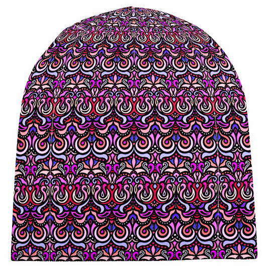 Pink - Purple - Coral Velvet Hat