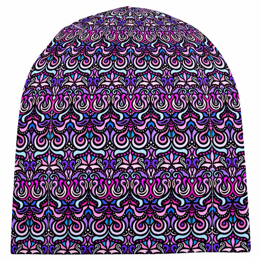 Pink - Purple - Blue Velvet Hat