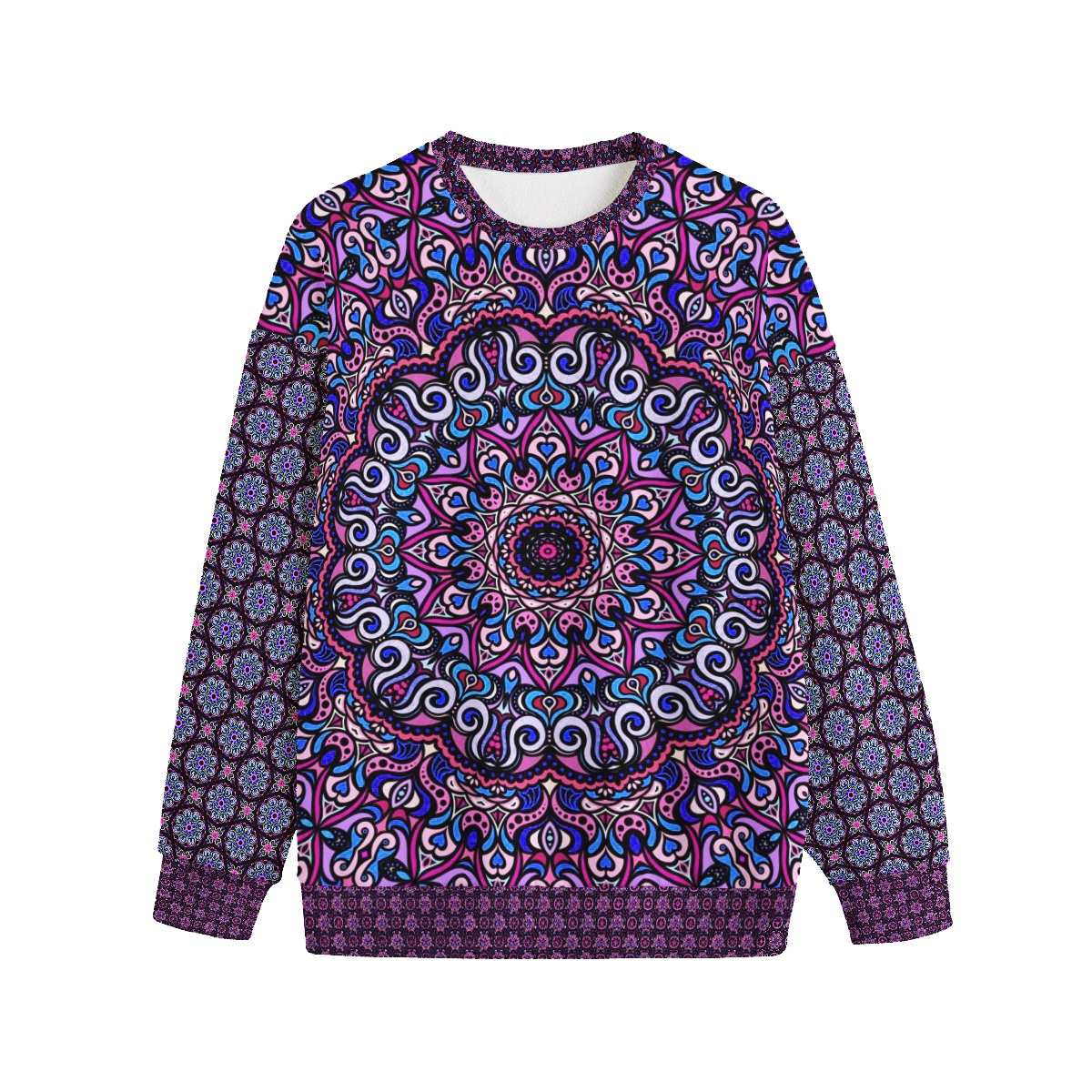 Pink - Purple - Blue Fleece Sweatshirt