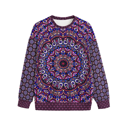 Red - Purple - Blue Fleece Sweatshirt