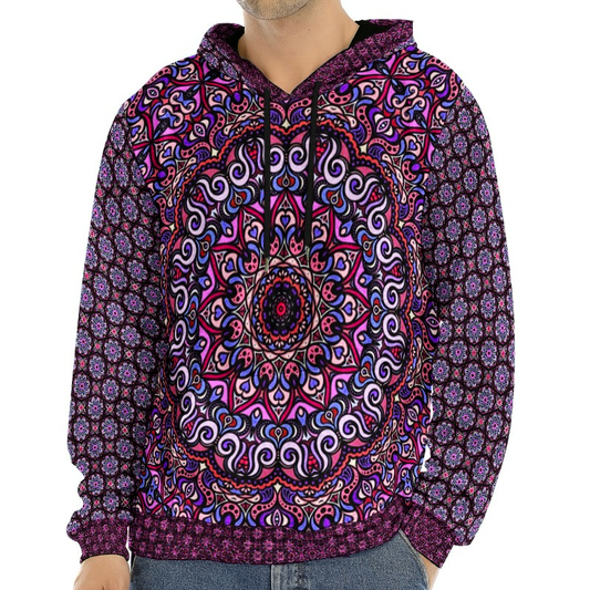 Red - Purple - Blue Crushed Velvet Hoodie