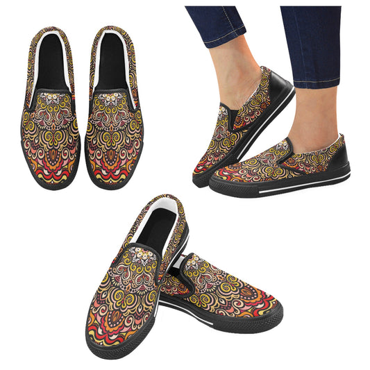Eternity Mandala Slip-on Canvas Kid's Shoes